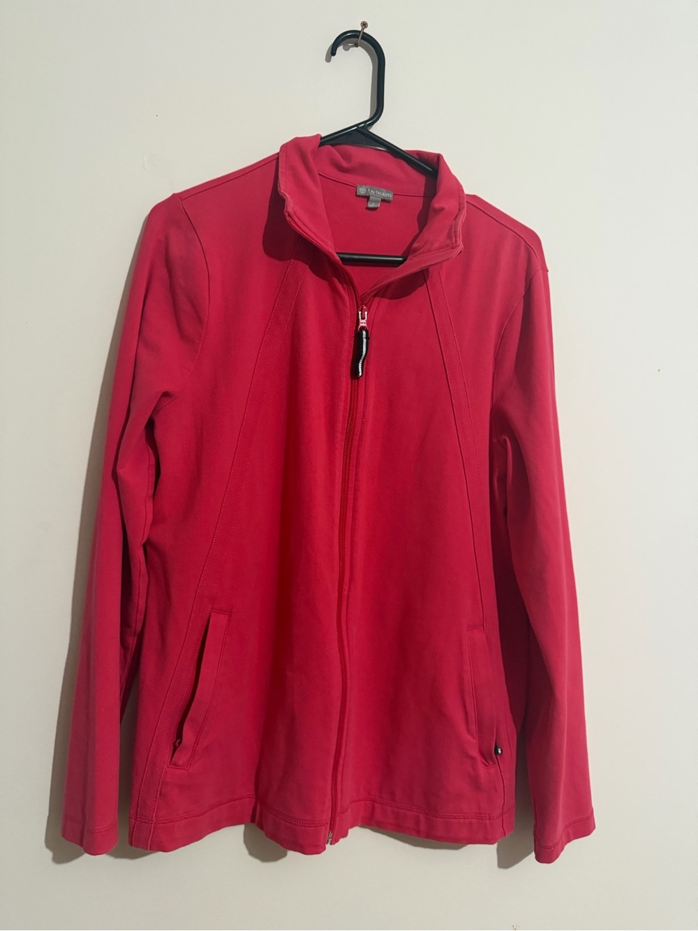 Talbots Red Full-Zip Utility Jacket